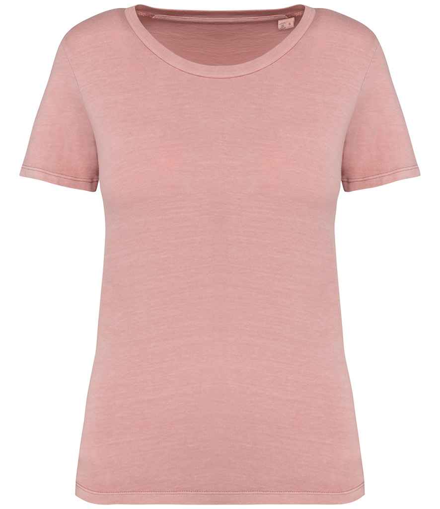 Native Spirit Ladies Faded T-Shirt Washed Petal Rose