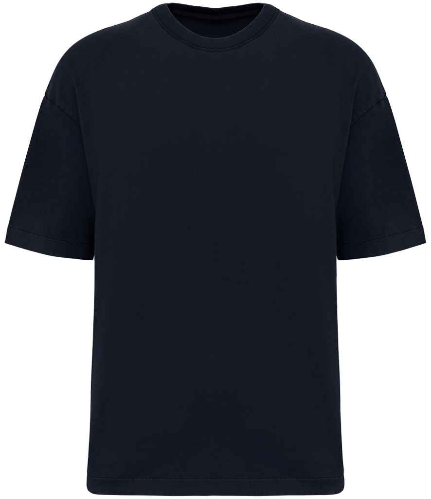 Native Spirit Oversize Washed Effect T-Shirt Washed Navy