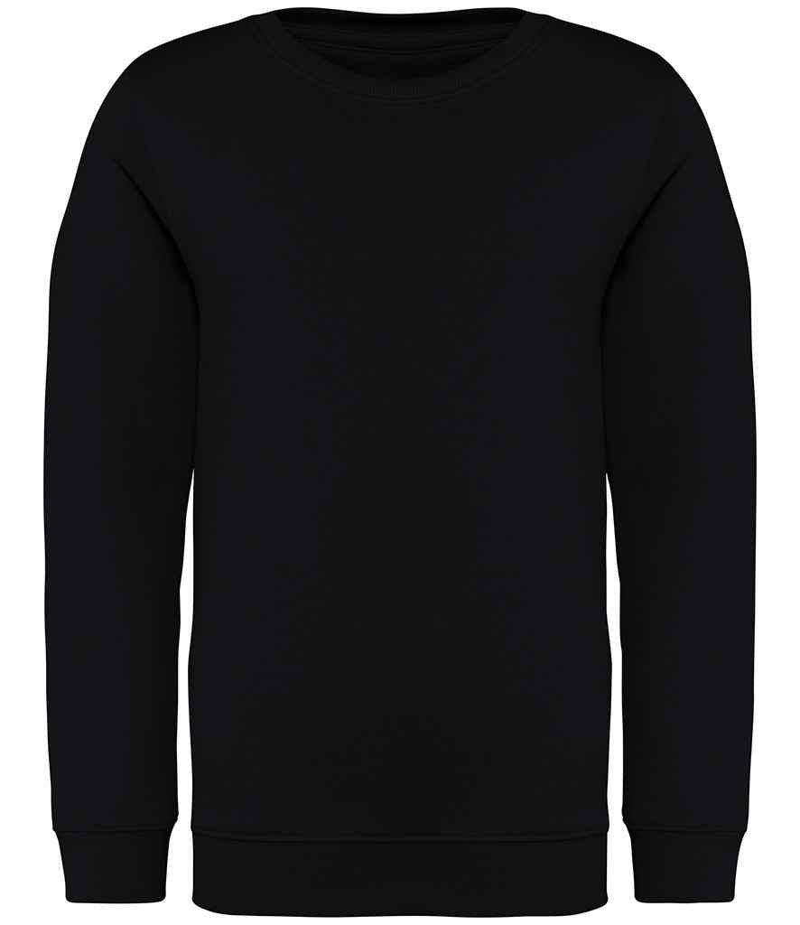 Native Spirit Kids Crew Neck Sweatshirt Black