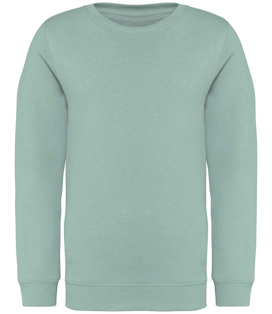Native Spirit Kids Crew Neck Sweatshirt Jade Green