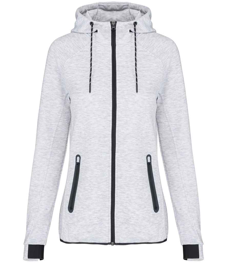 Proact Ladies Performance Hooded Jacket Ash Heather