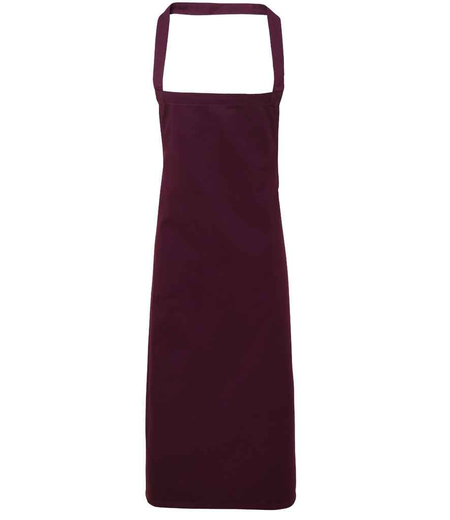 Premier Organic Cotton Bib Apron Aubergine