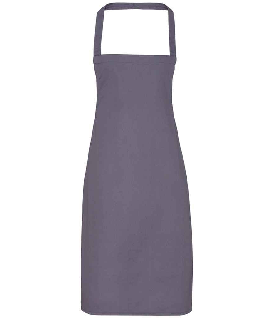 Premier Organic Cotton Bib Apron Dark Grey