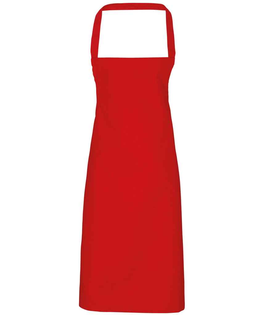 Premier Organic Cotton Bib Apron Red
