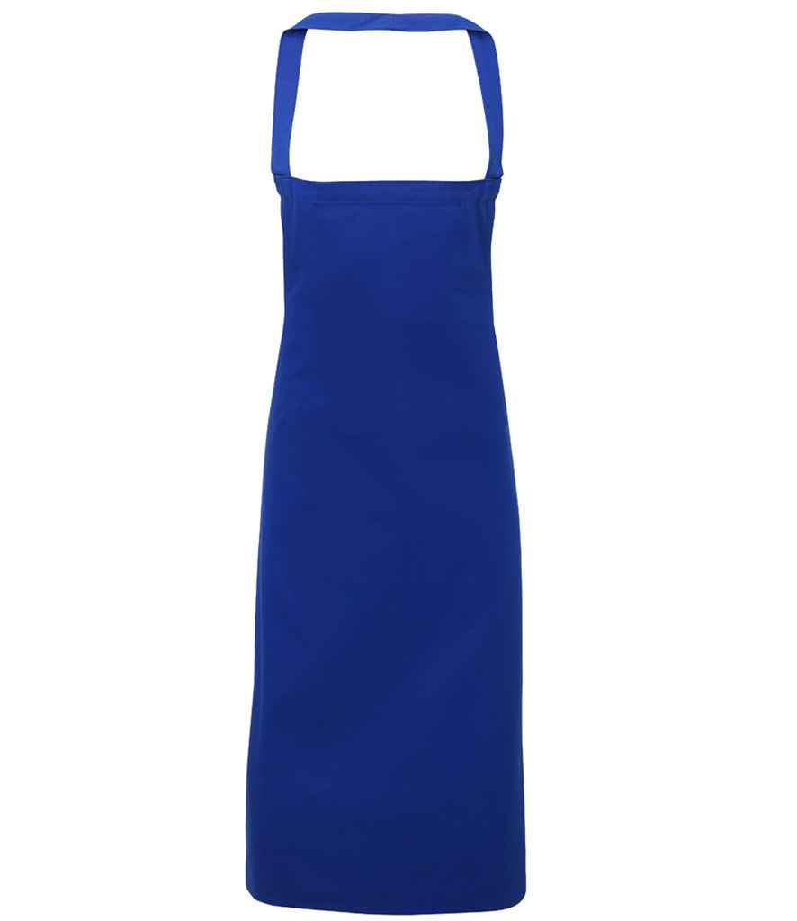 Premier Organic Cotton Bib Apron Royal Blue