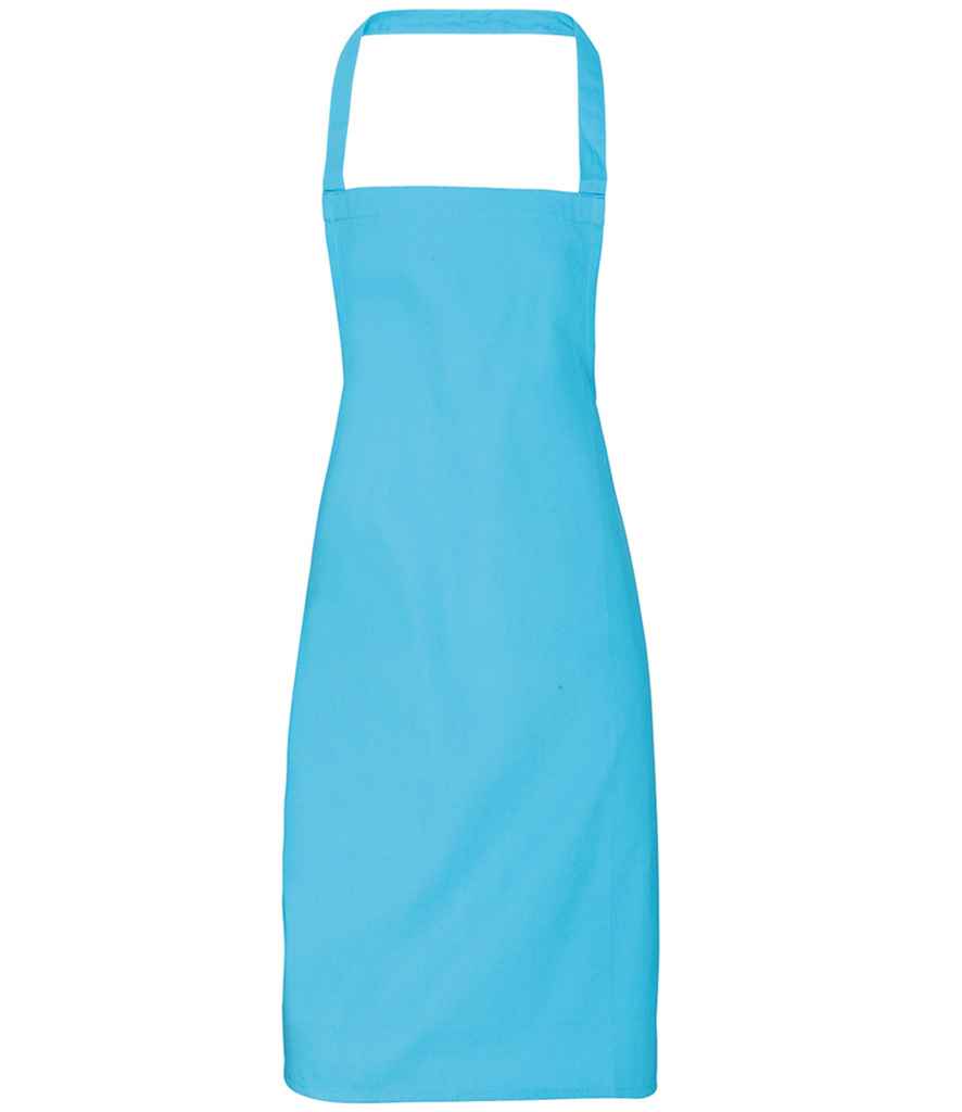 Premier Organic Cotton Bib Apron Turquoise Blue