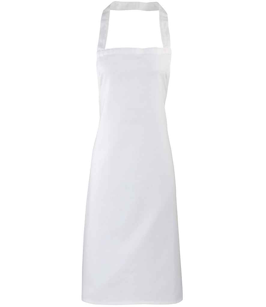 Premier Organic Cotton Bib Apron White