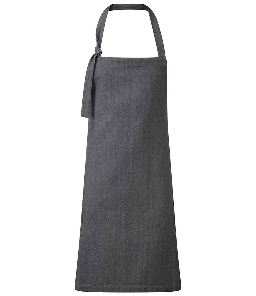 Premier Regenerate Bib Apron Grey Denim