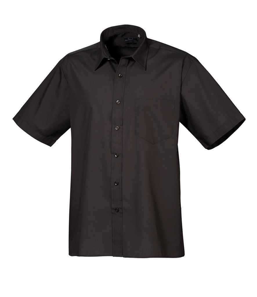 Premier Short Sleeve Poplin Shirt | Black Black