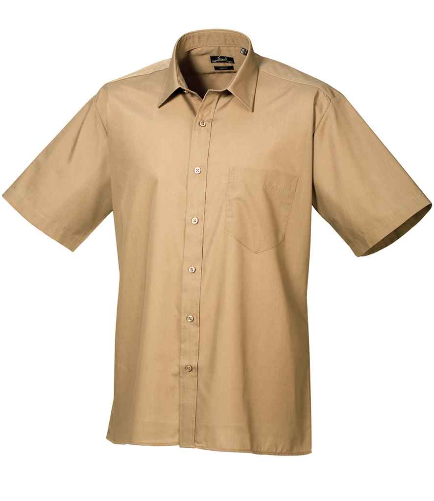 Premier Short Sleeve Poplin Shirt | Khaki Khaki
