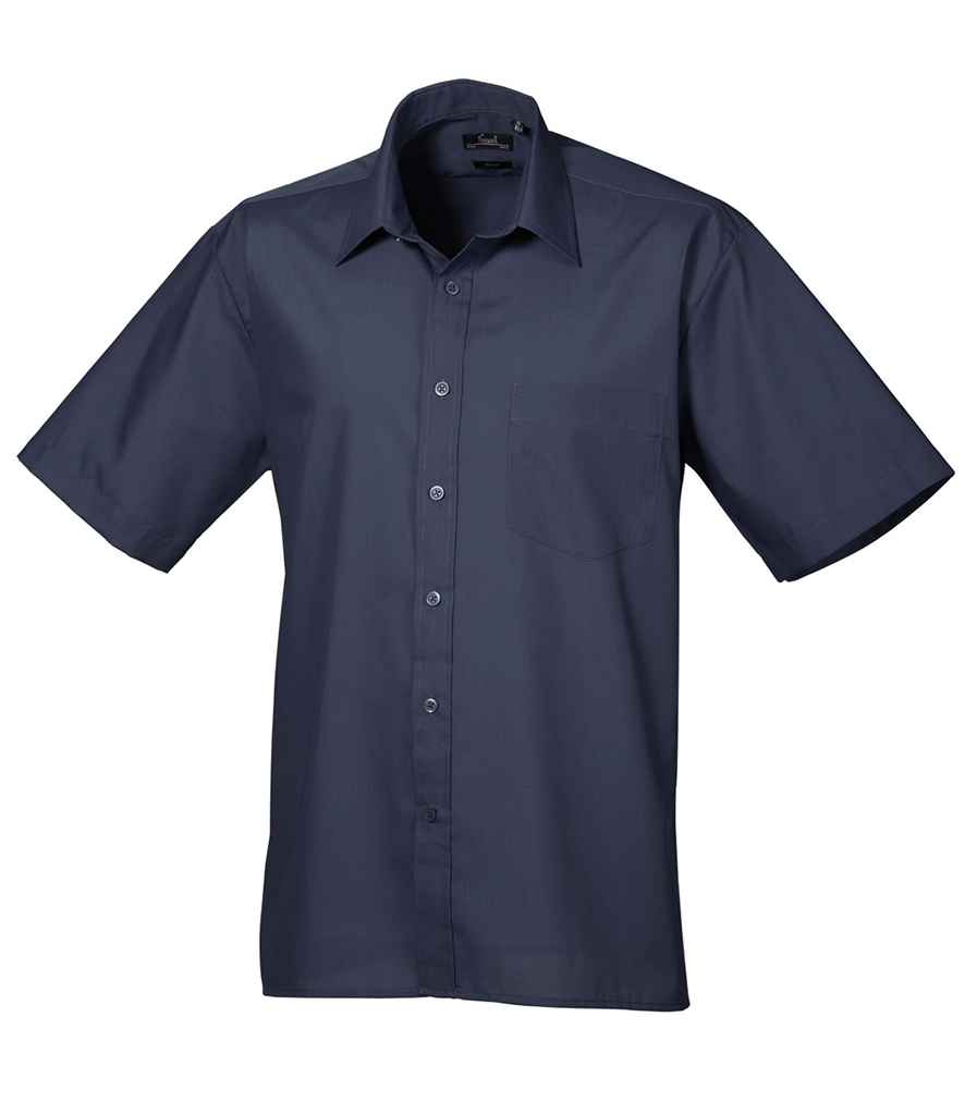Premier Short Sleeve Poplin Shirt | Navy Navy