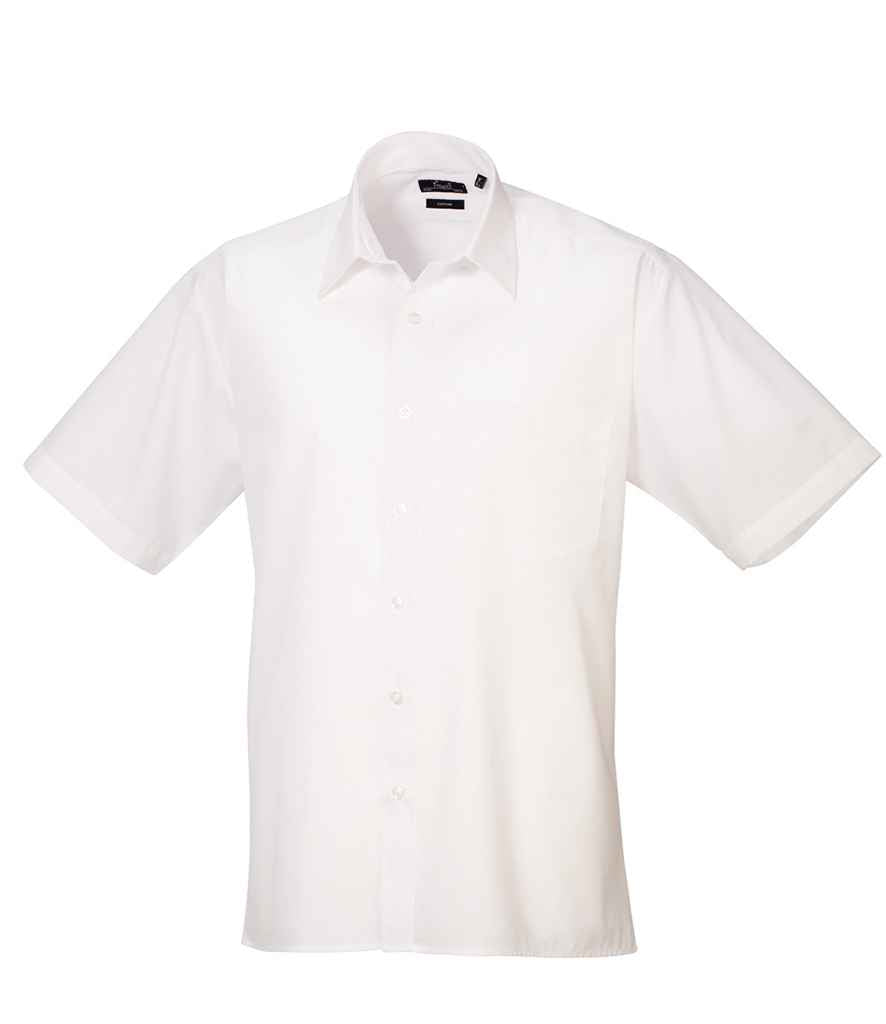 Premier Short Sleeve Poplin Shirt | White White