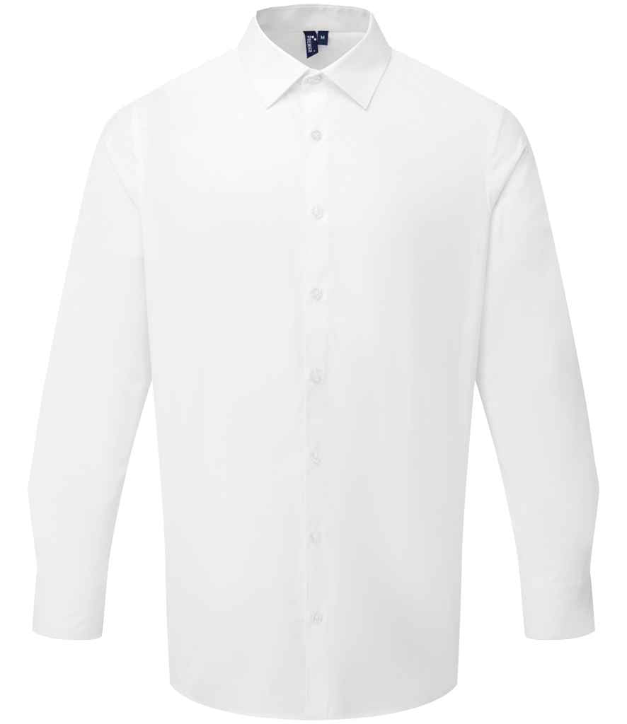 Premier Recyclight® Long Sleeve Poplin Shirt White