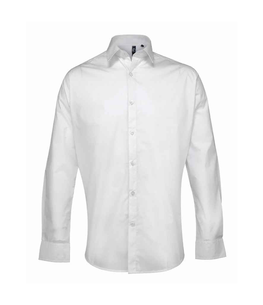 Premier Supreme Long Sleeve Poplin Shirt White