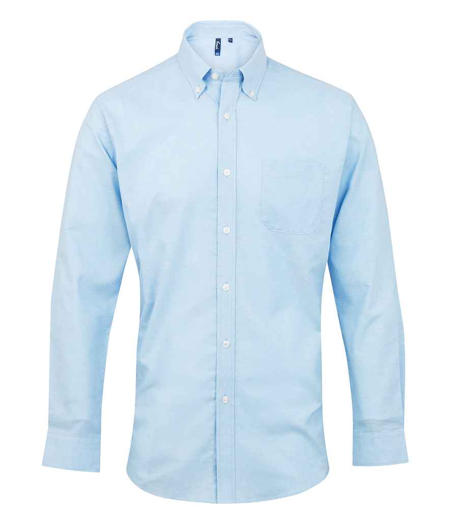 Premier Signature Long Sleeve Oxford Shirt Light Blue