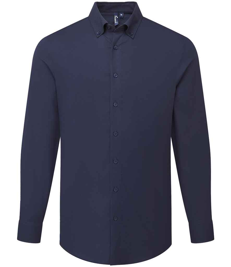 Premier Supreme Long Sleeve Oxford Shirt Navy