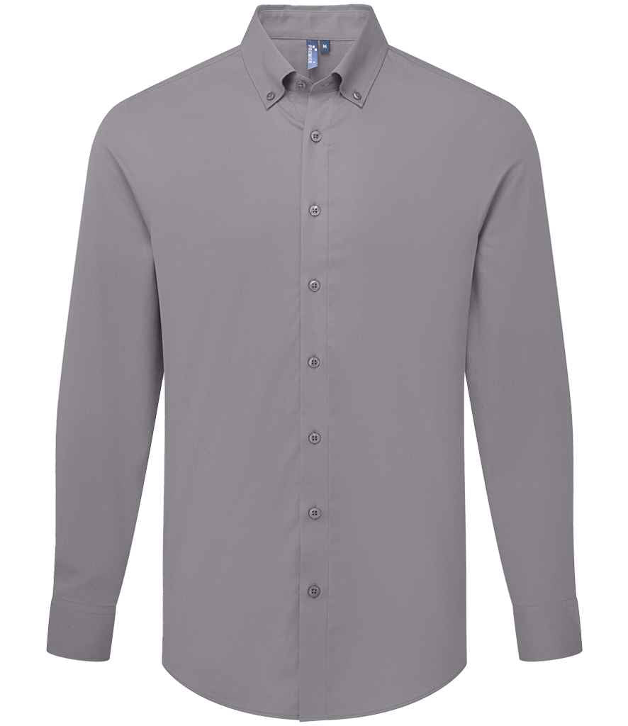 Premier Supreme Long Sleeve Oxford Shirt Steel