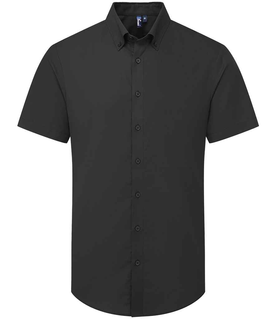 Premier Supreme Short Sleeve Oxford Shirt Black