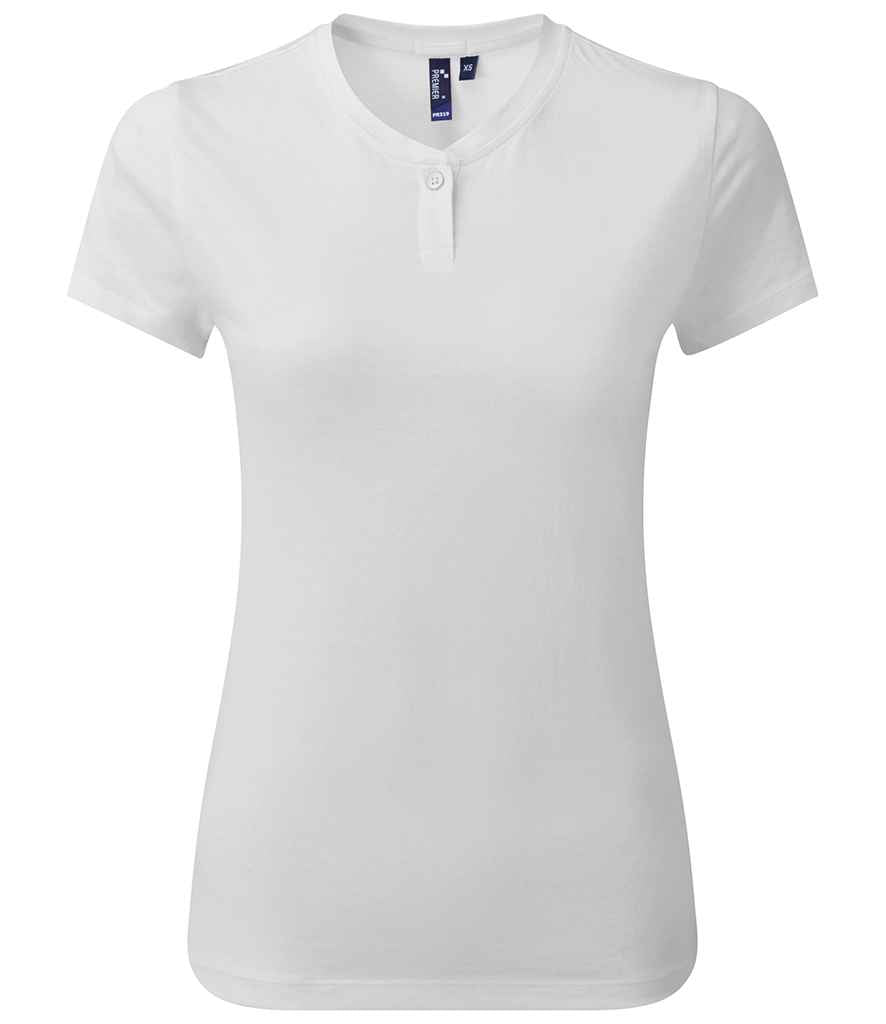 Premier Ladies Cotton Rich Comis T-Shirt White
