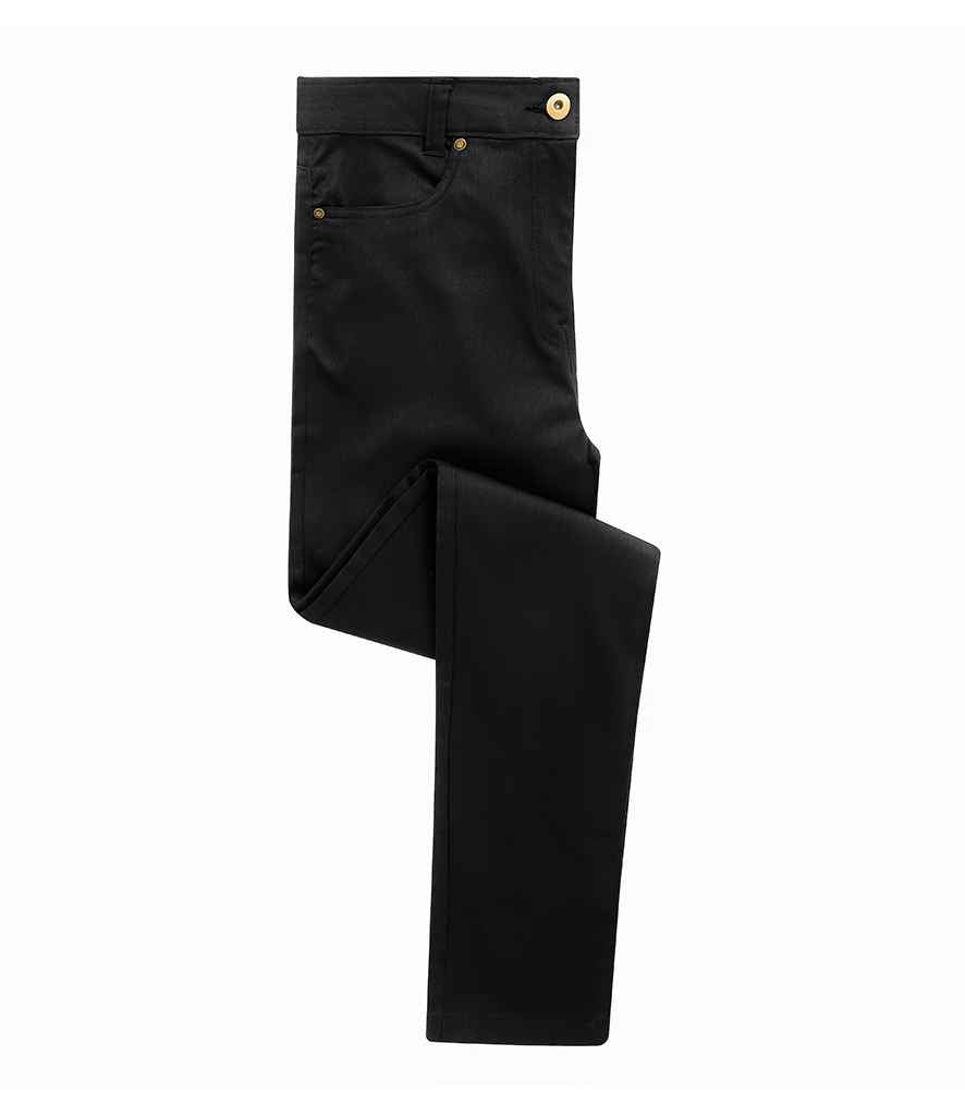 Premier Ladies Performance Chino Jeans Black