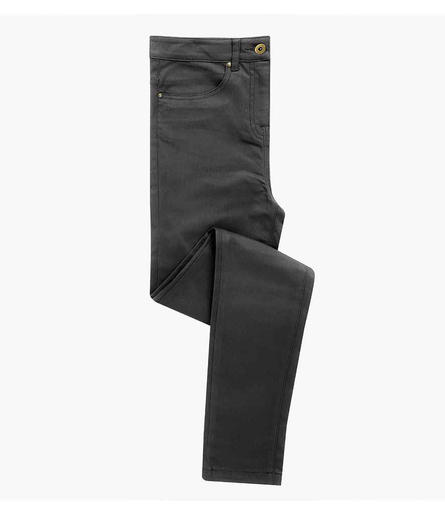 Premier Ladies Performance Chino Jeans Charcoal