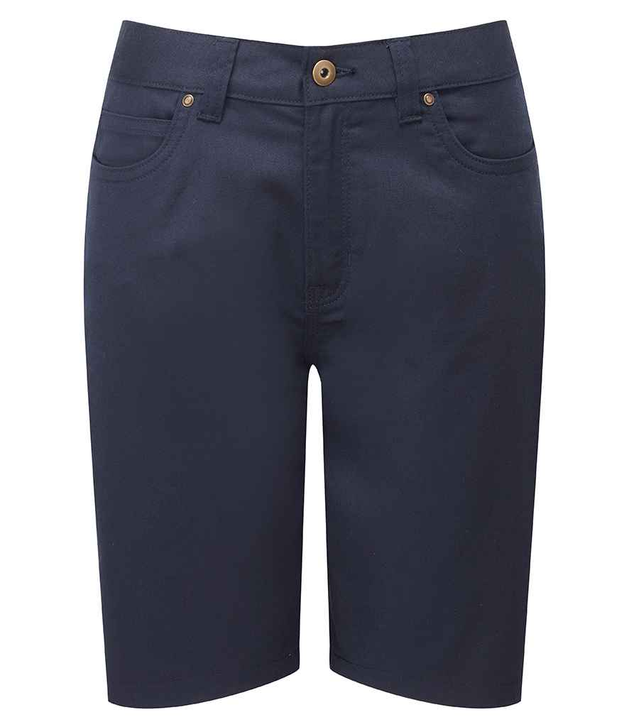 Premier Ladies Performance Chino Shorts Navy