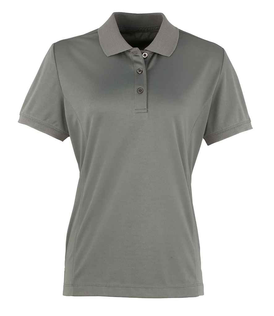 Premier Ladies Coolchecker® Piqué Polo Shirt Dark Grey