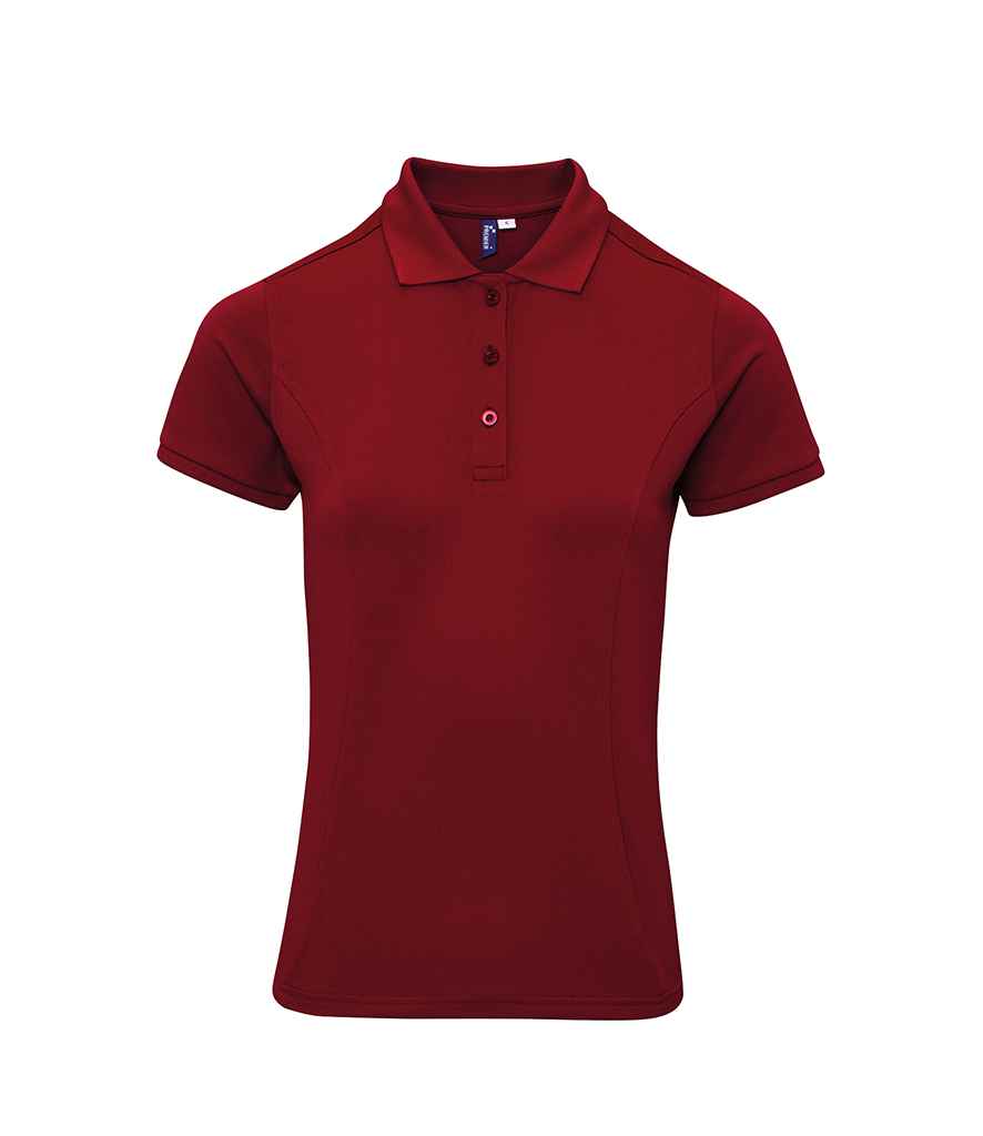 Premier Ladies Coolchecker® Plus Piqué Polo Shirt Burgundy