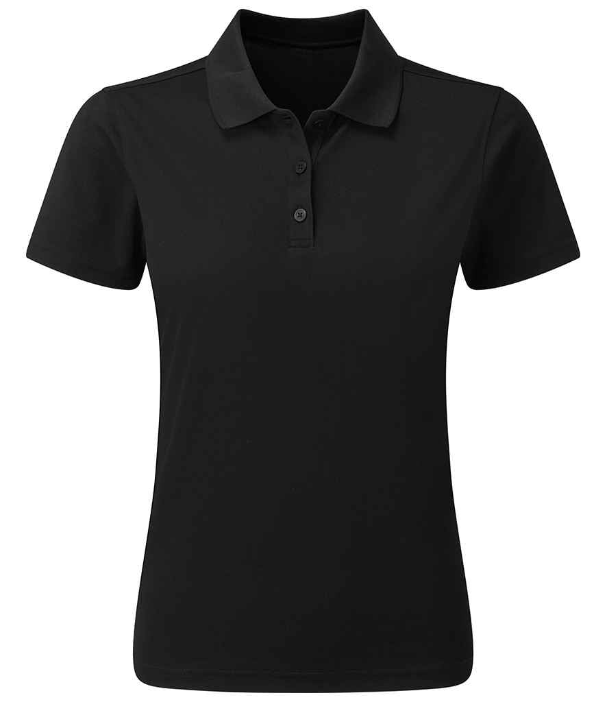 Premier Ladies Spun Dyed Recycled Polo Shirt Black