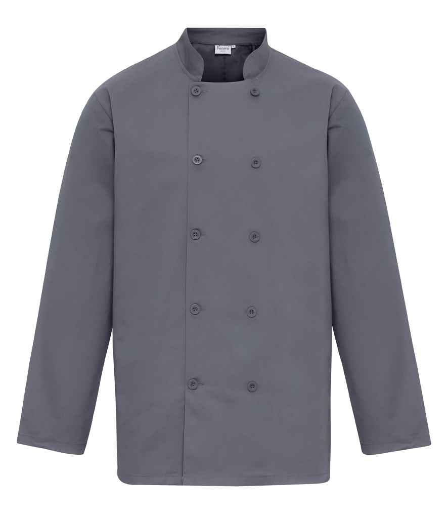 Premier Long Sleeve Chef's Jacket Steel