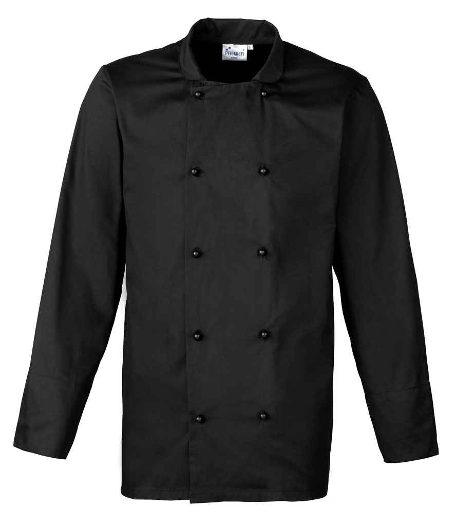 Premier Unisex Cuisine Chef's Jacket Black