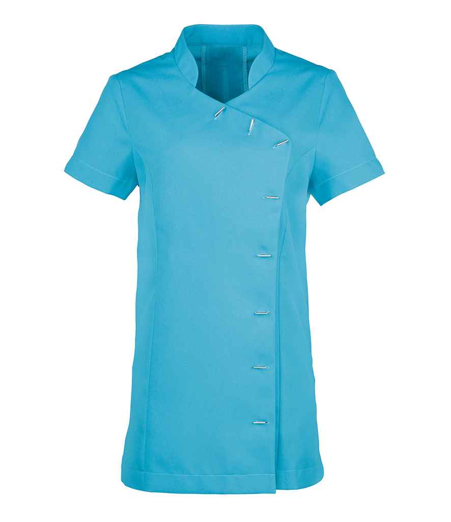 Premier Ladies Orchid Short Sleeve Tunic Turquoise Blue
