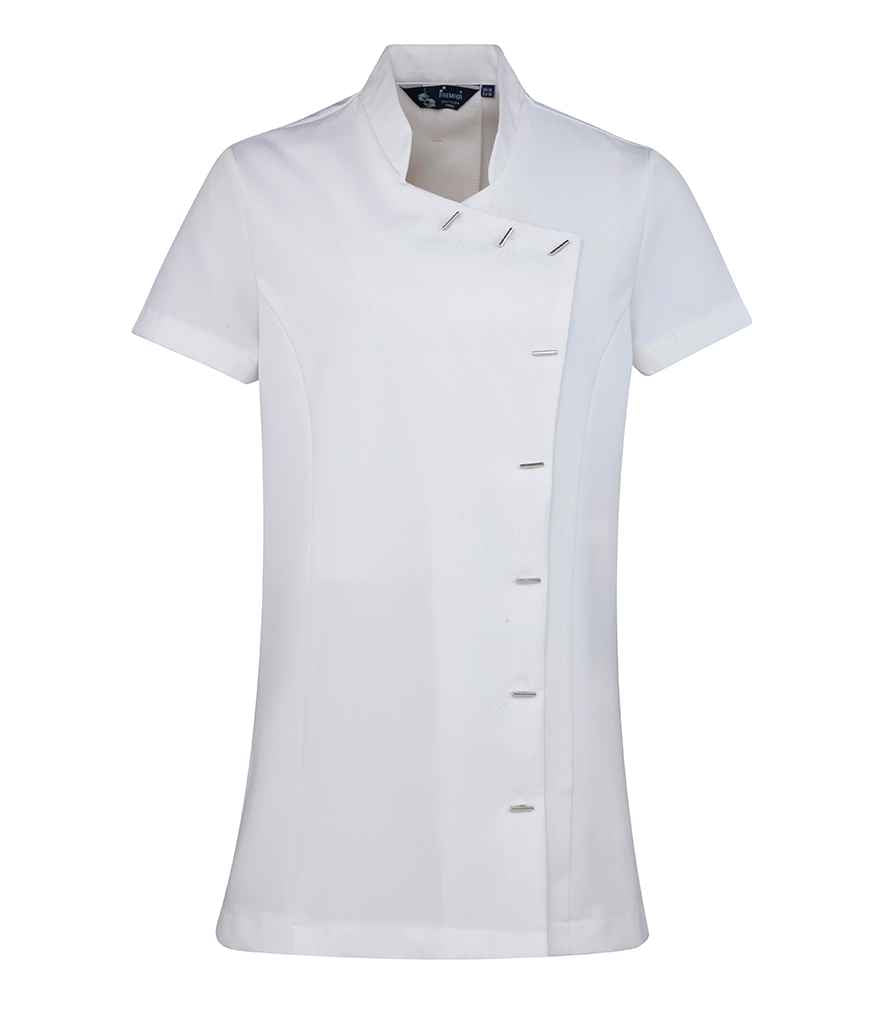 Premier Ladies Orchid Short Sleeve Tunic White