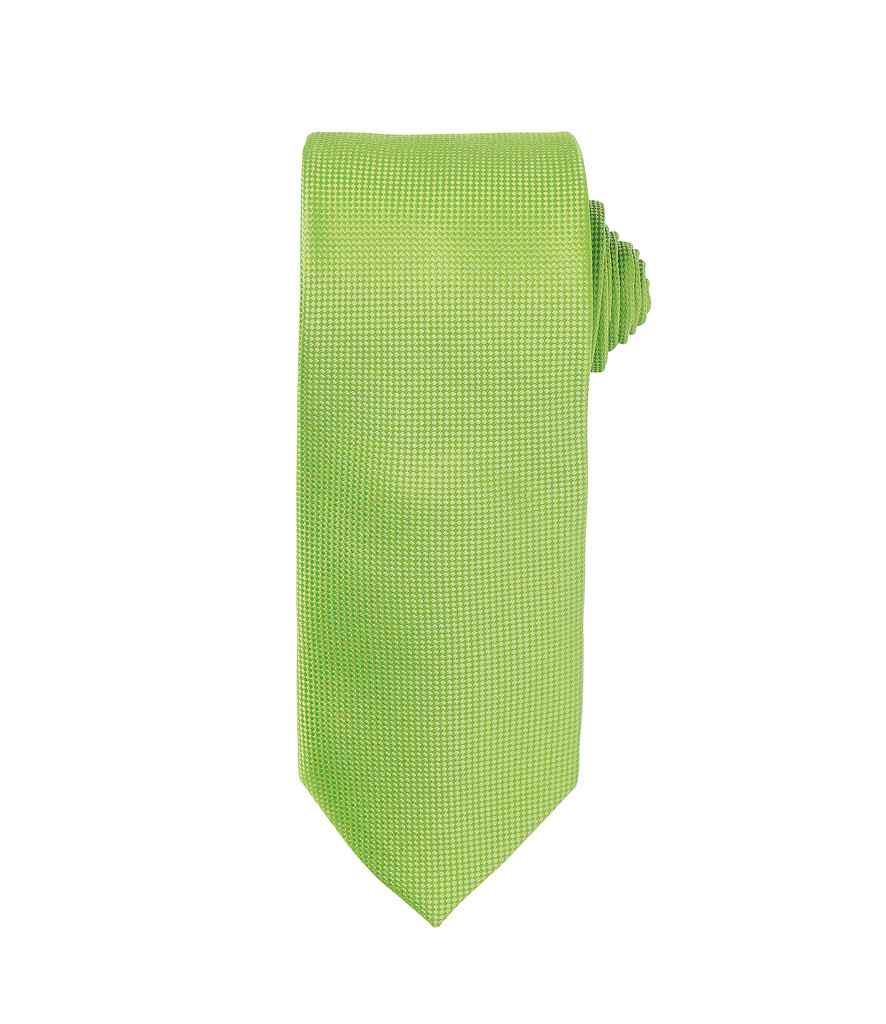 Premier Micro Waffle Tie Lime Green