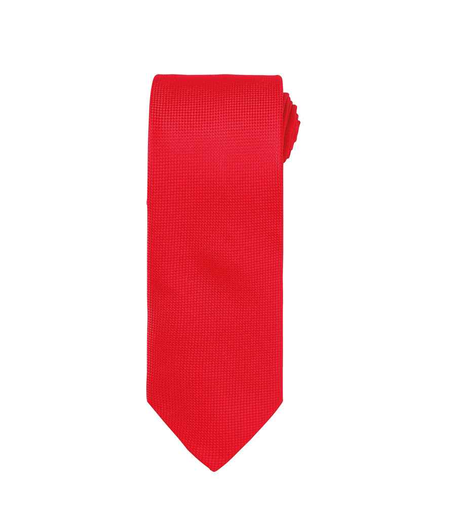 Premier Micro Waffle Tie Red