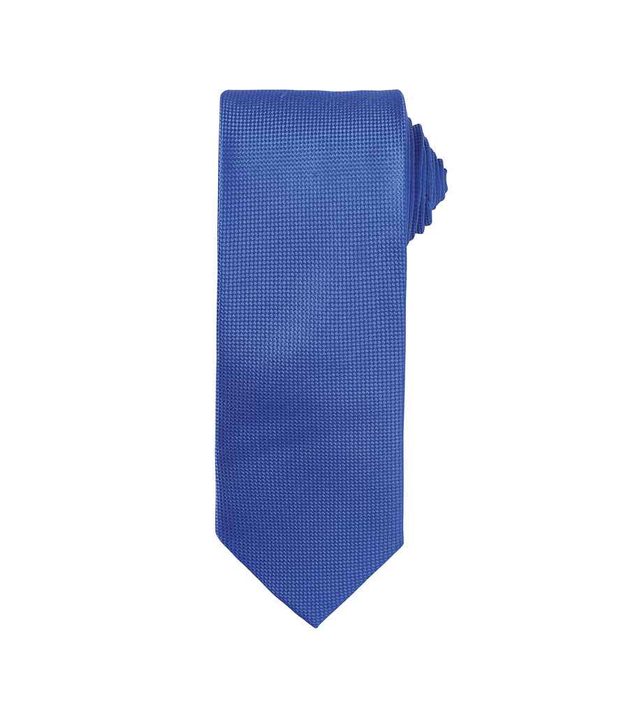 Premier Micro Waffle Tie Royal Blue
