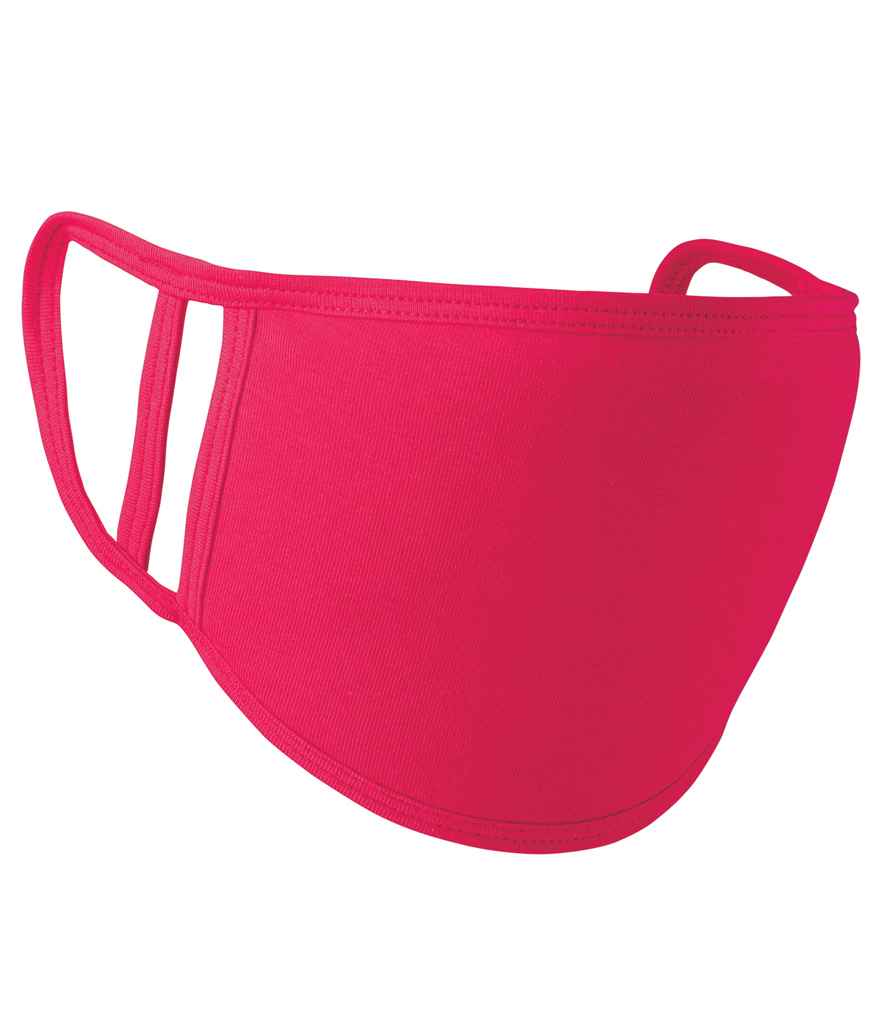 Premier Washable 2-Ply Face Cover - Pack of 5 Hot Pink
