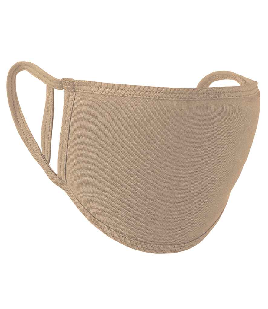 Premier Washable 2-Ply Face Cover - Pack of 5 Khaki