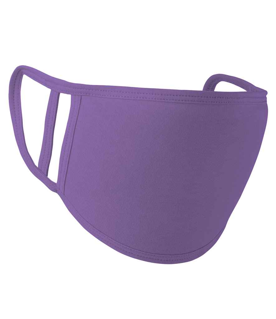 Premier Washable 2-Ply Face Cover - Pack of 5 Purple