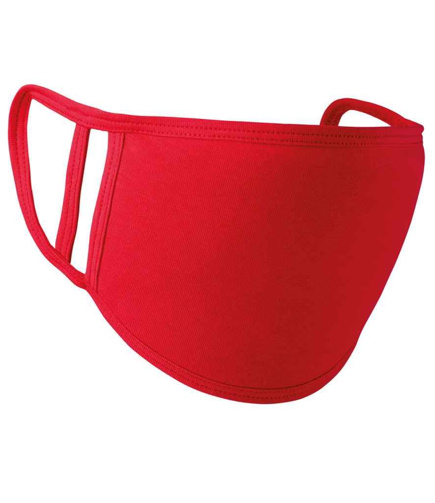 Premier Washable 2-Ply Face Cover - Pack of 5 Red