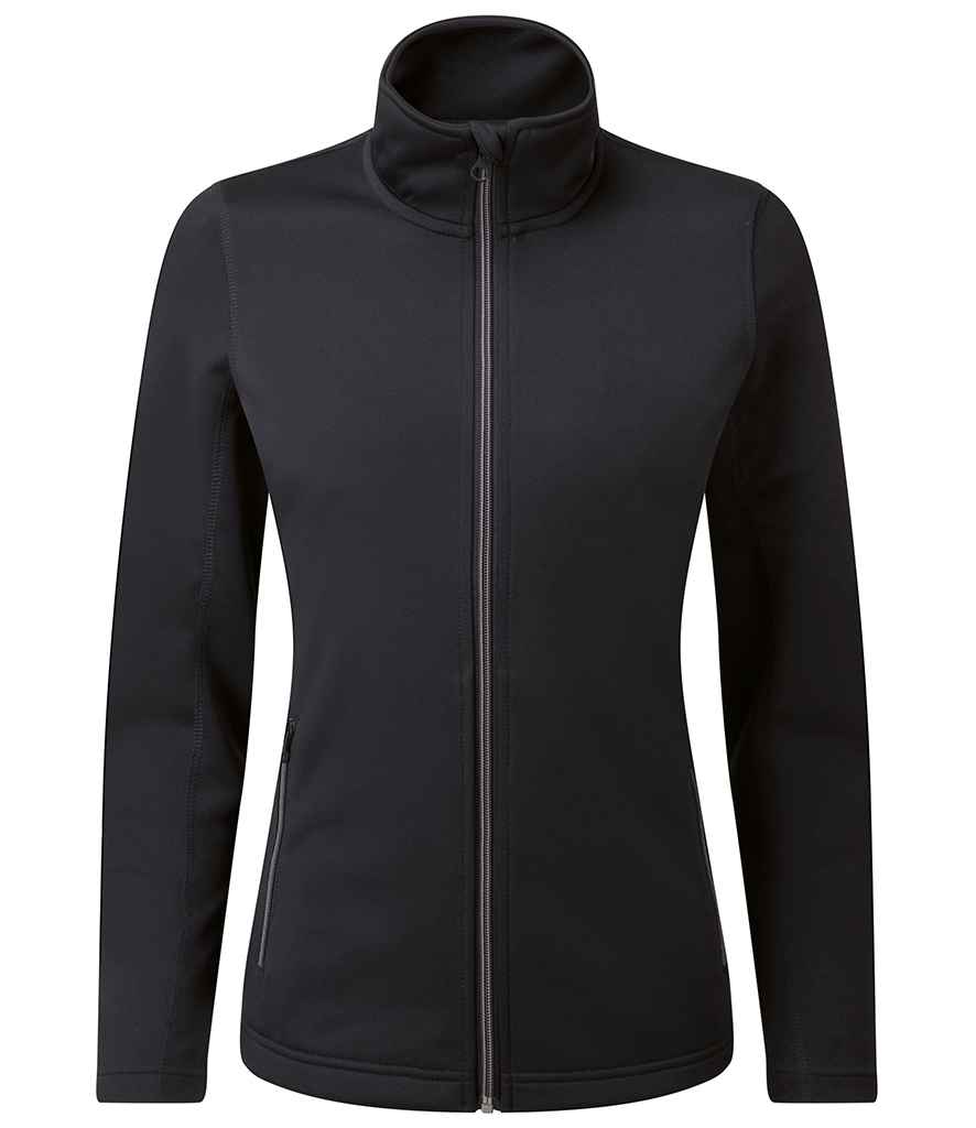 Premier Ladies Spun Dyed Recycled Zip Through Sweat Jacket Black