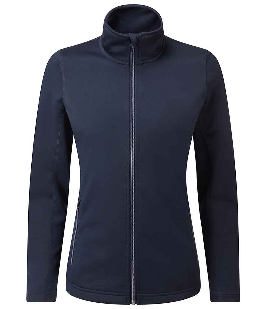 Premier Ladies Spun Dyed Recycled Zip Through Sweat Jacket French Navy