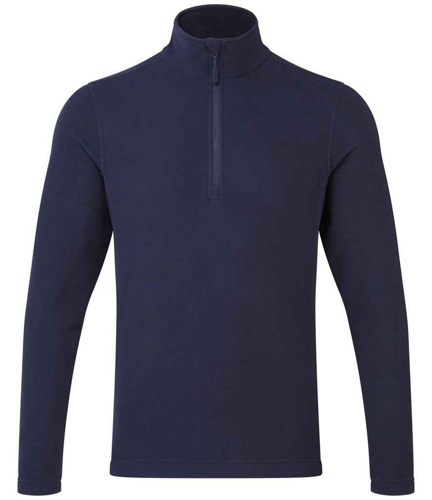 Premier Unisex Recyclight® 1/4 Zip Fleece Navy