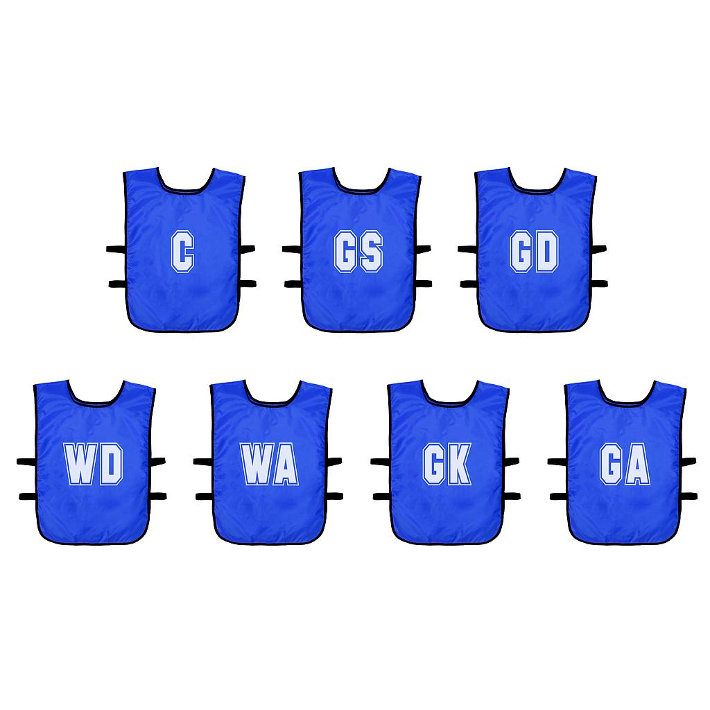 (Pack of 7) Mesh Netball Training Bibs (Infants, Kids) - Precision - Lancashire Teamwear
