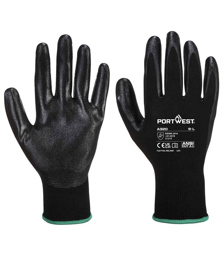 Portwest Dexti-Grip Gloves Black