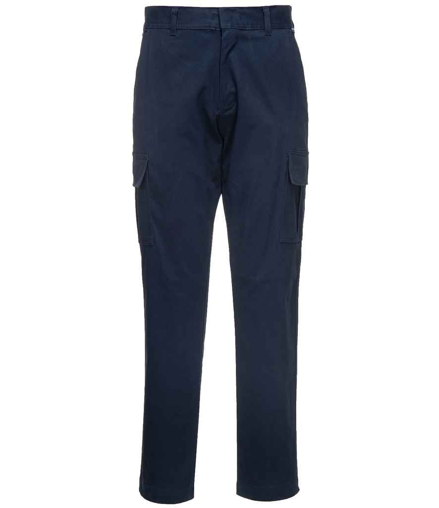 Portwest Stretch Slim Combat Trousers Dark Navy