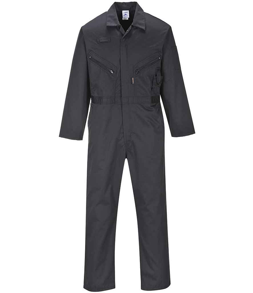 Portwest Liverpool Zip Coverall Black