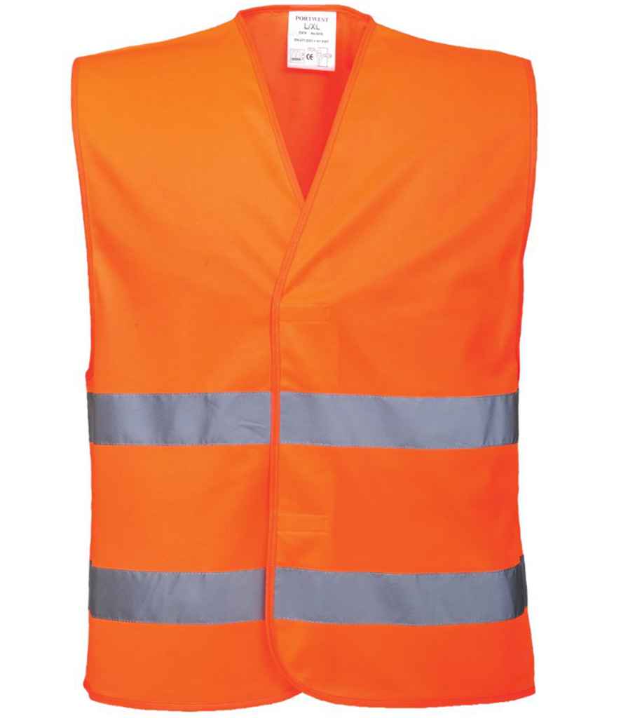Portwest Hi-Vis Two Band Vest Orange