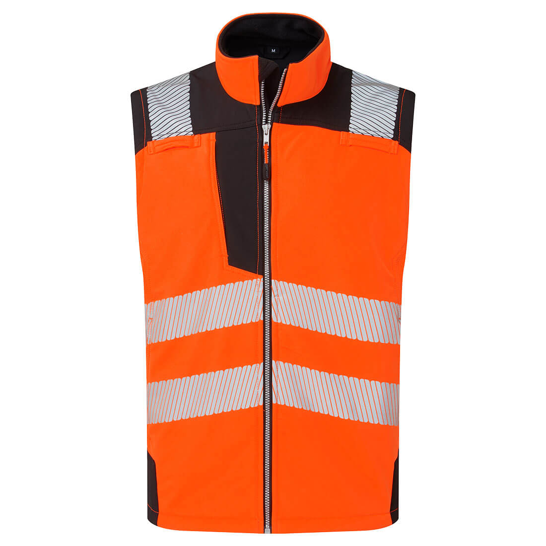SH Caunce Portwest Hi-Vis Softshell Gilet (3L) - Orange/Black - Lancashire Teamwear