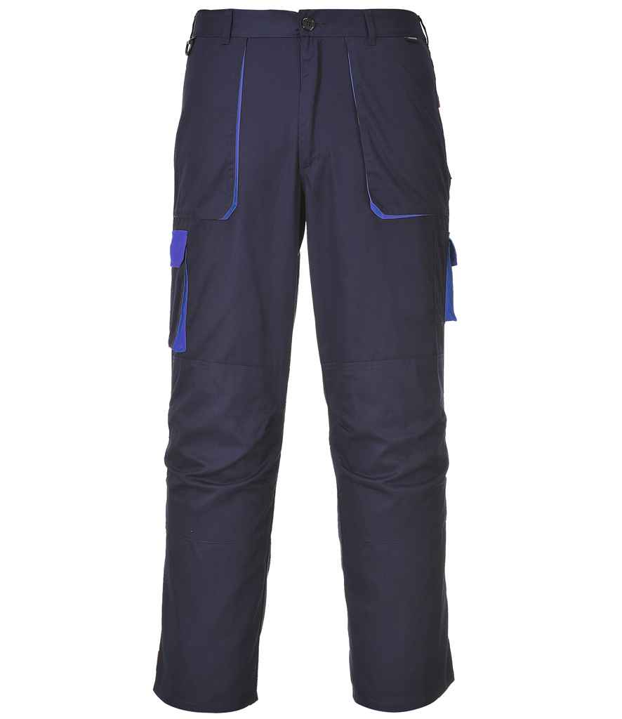 Portwest Texo Contrast Trousers | Navy - Lancashire Teamwear